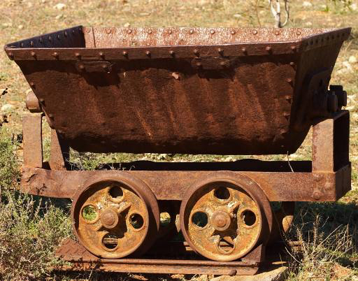arabası, madenler, demir, tren, eski, pas Clearviewstock
