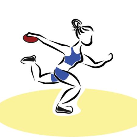 spor, spor, atmak kadın, sarı, mavi Nuriagdb - Dreamstime