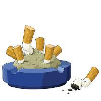 Pixwords Görüntü tepsi, sigara, cigare, cigare popo, kül Dedmazay - Dreamstime