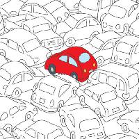 Pixwords Görüntü kırmızı, araba, reçel, trafik Robodread - Dreamstime