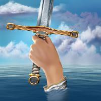 kılıç, el, su, bulutlar Paul Fleet - Dreamstime