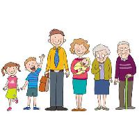 Pixwords Görüntü insanlar, aile, bebek, çocuk, çocuk, büyükanne ve büyükbaba I359702 - Dreamstime