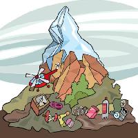 Pixwords Görüntü dağ, buz, çöp, kıyıcı Igor Zakowski - Dreamstime