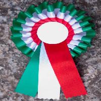 Pixwords Görüntü şerit, bayrak, renkler, mermer, yeşil, beyaz, kırmızı, yuvarlak Massimiliano Ferrarini (Maxferrarini)