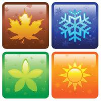 işaretleri, kış, yaz, buz, sonbahar, sonbahar, ilkbahar Artisticco Llc - Dreamstime