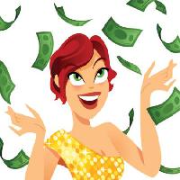Pixwords Görüntü Para, kadın, dolar, dolar Fanelie Rosier - Dreamstime