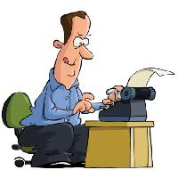 Pixwords Görüntü erkek, ofis, yazma, yazar, kağıt, sandalye, masa Dedmazay - Dreamstime