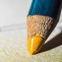sarı, pastel boya, kalem, kalem, yazma Radub85 - Dreamstime